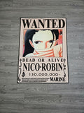 Nico Robin Wanted Poster Rug