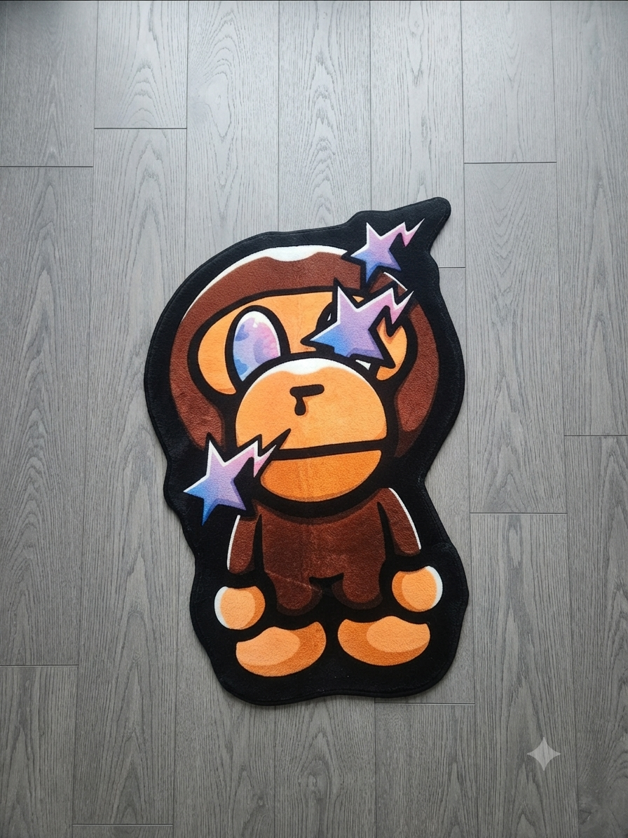 Milo Bape Purp Star Rug