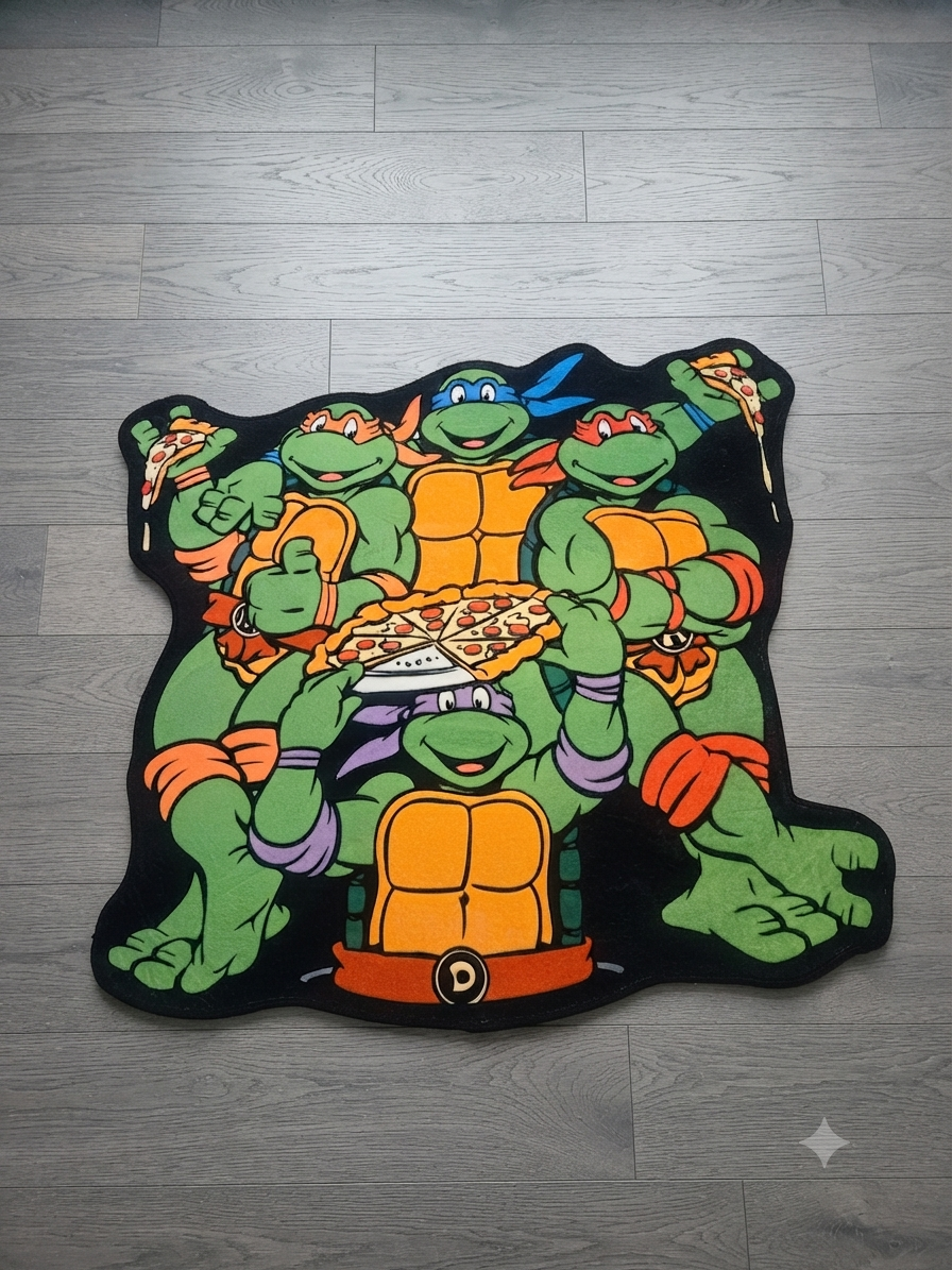 TMNT pizza Rug