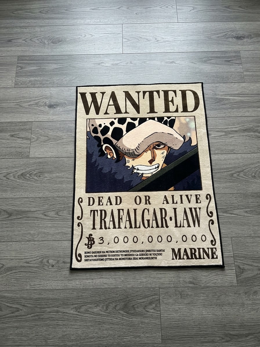Law Wanted Poster Rug