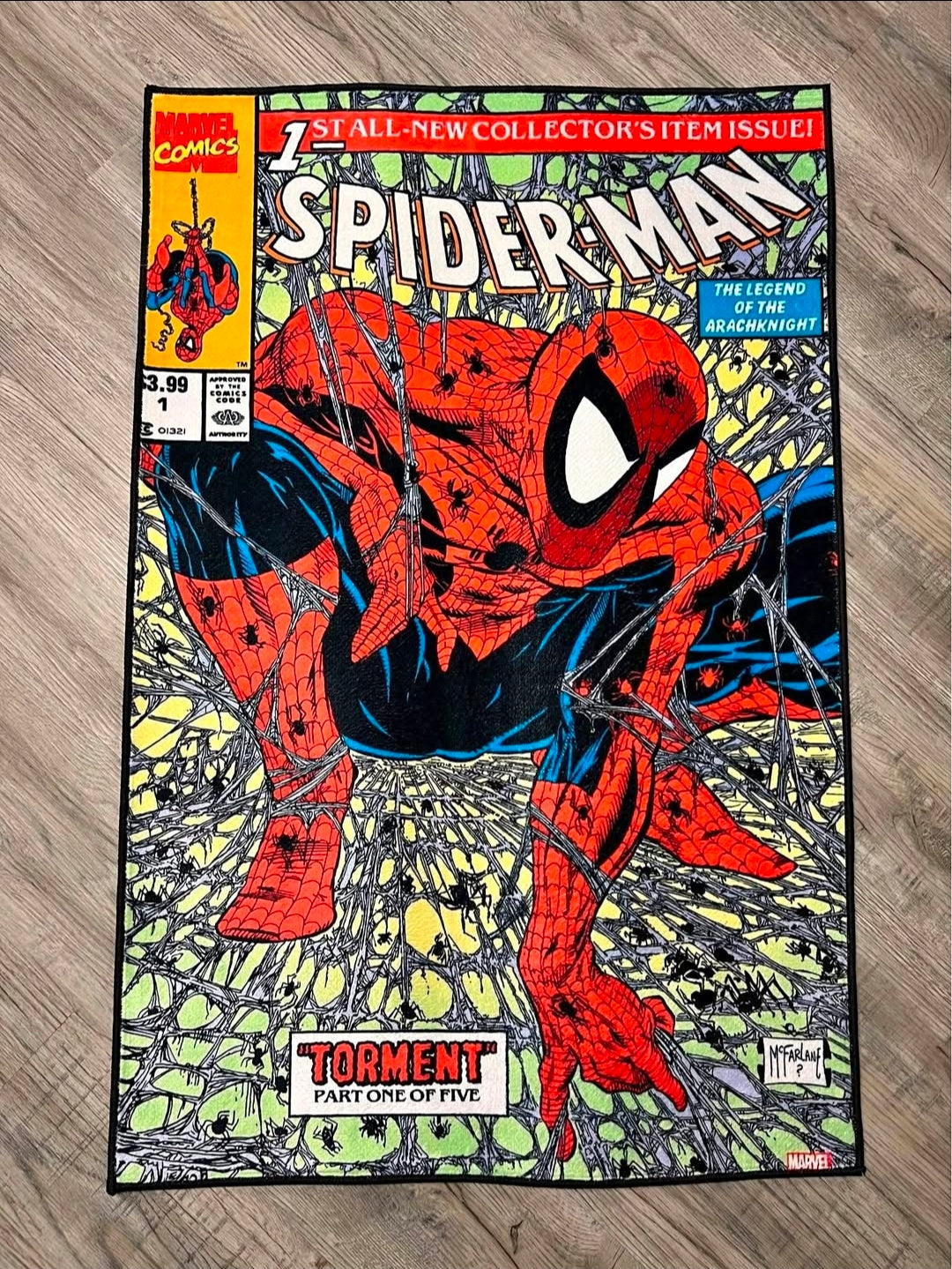 Spiderman Comic Rug