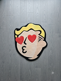 Fallout Boy Heart Eyes Rug