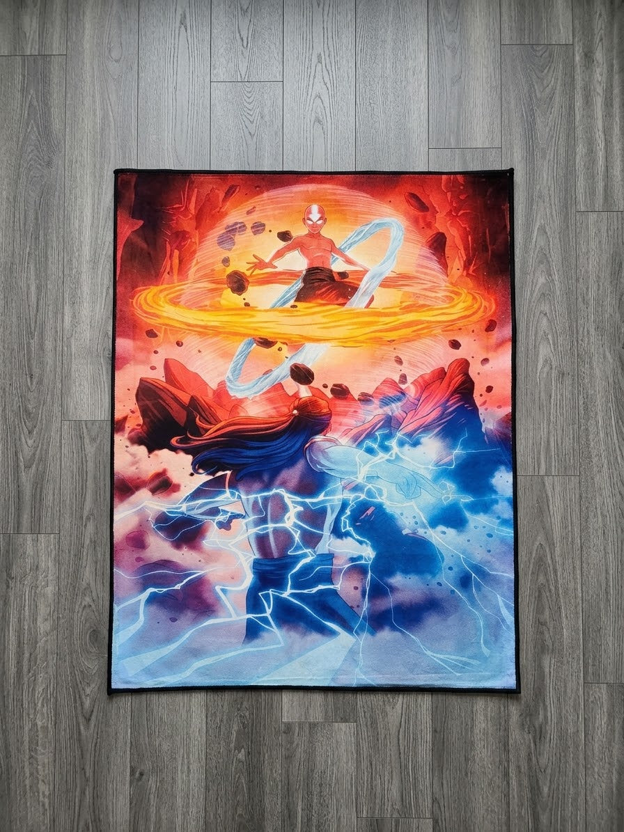 Aang Vs Firelord Rug