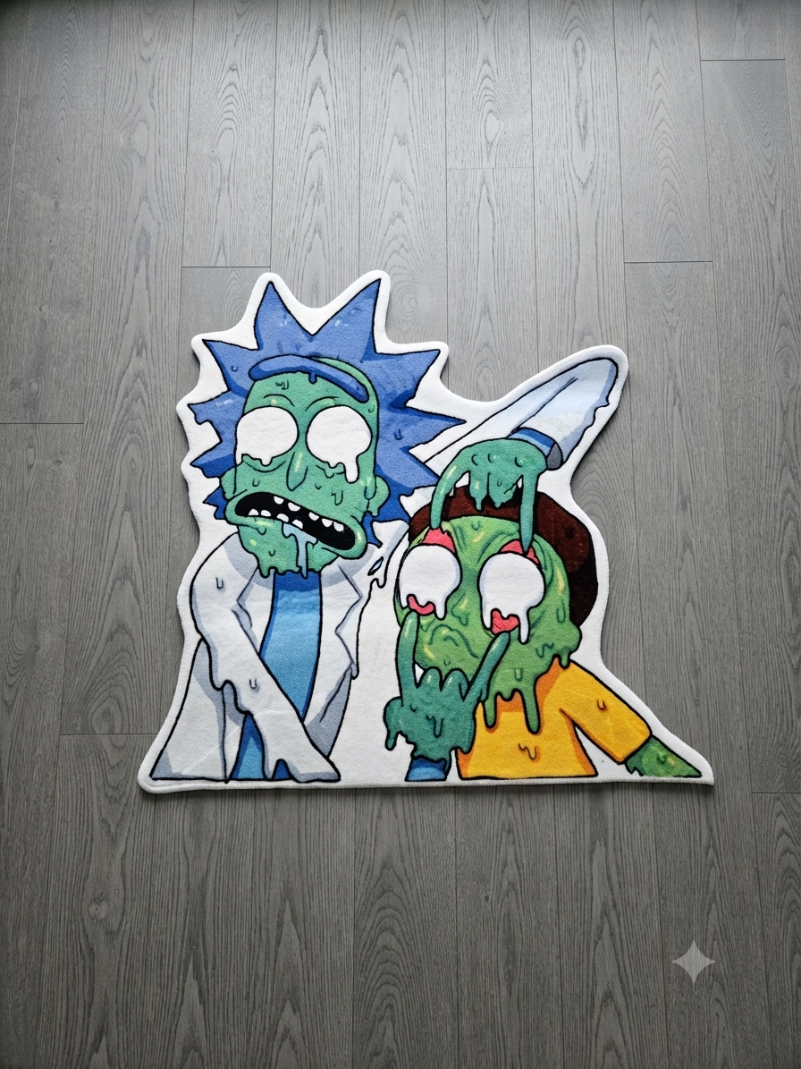 Rick and Morty Rug