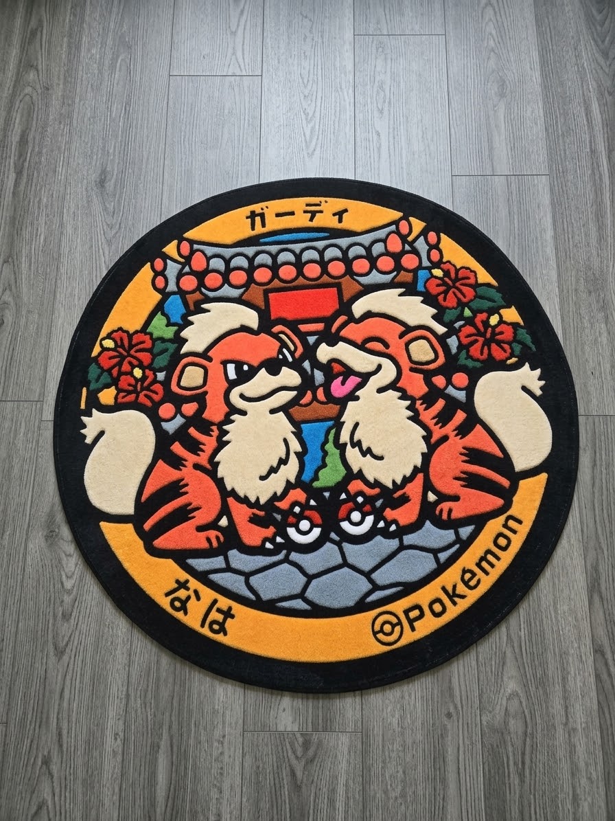 Growlithe Pokelid Rug