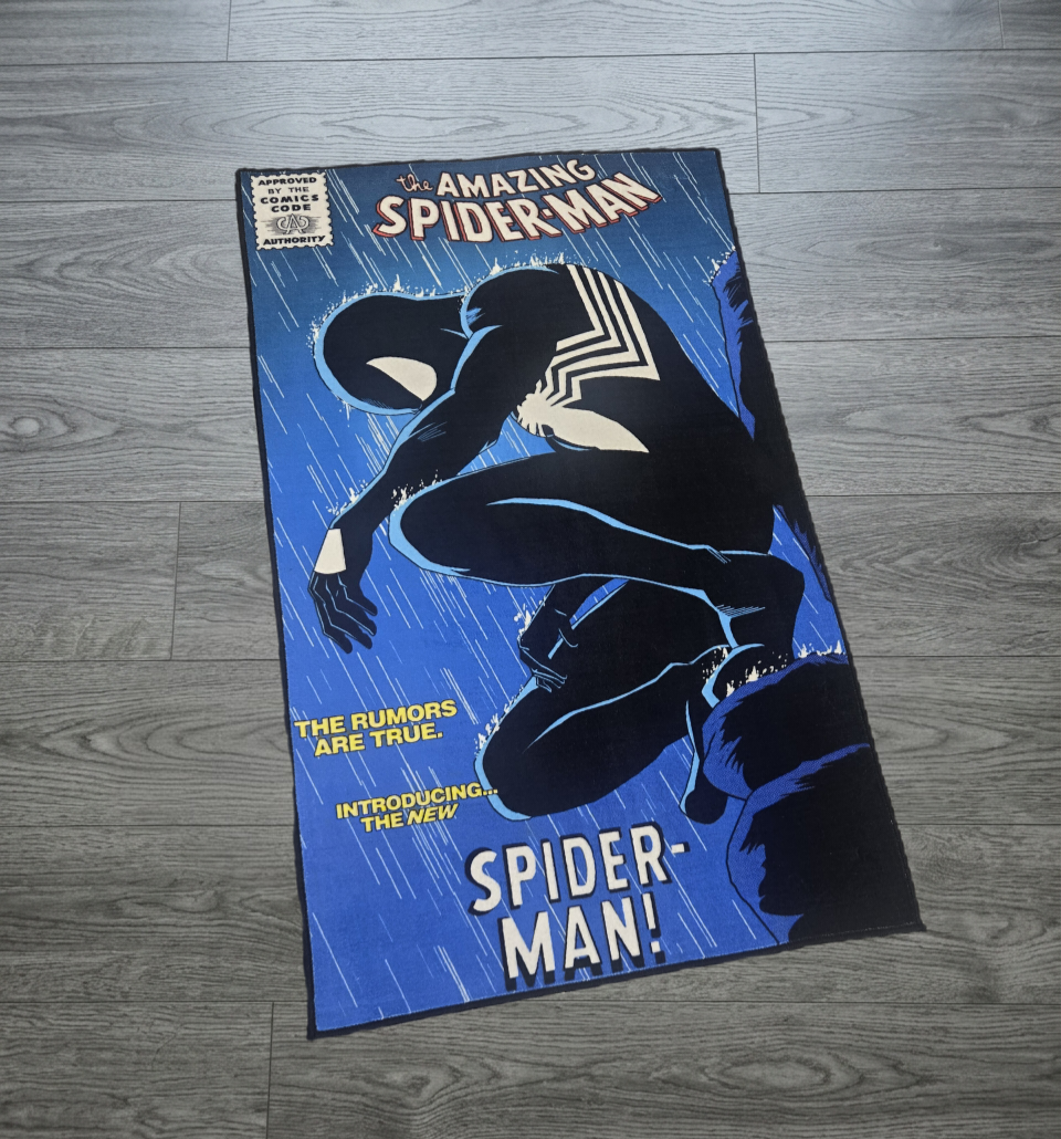 Spider-Man Black Rain Rug