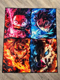 Demon Slayer Big 4 Rug